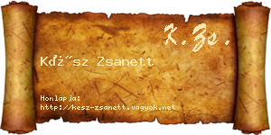Kész Zsanett névjegykártya